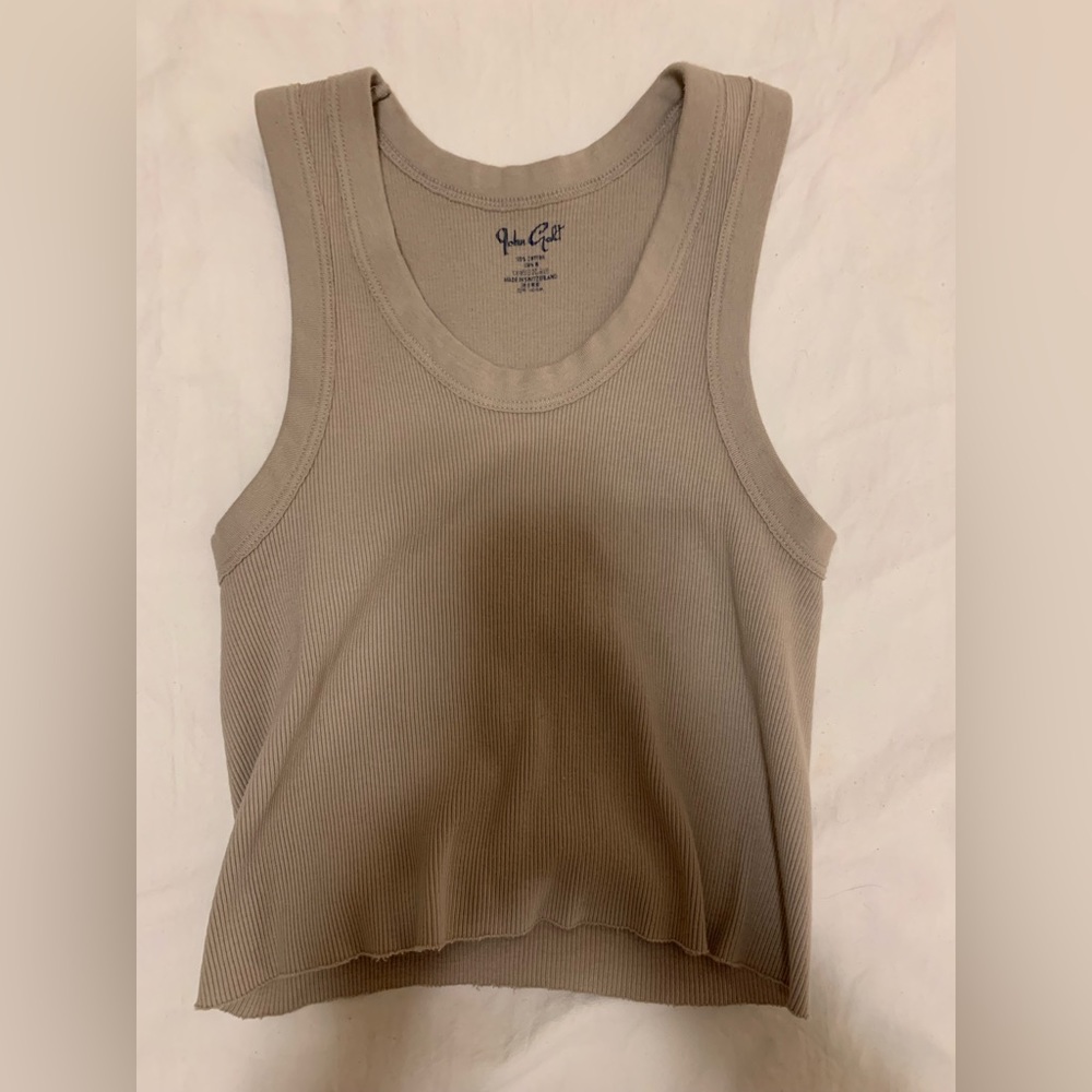 John Galt Tan Crop Top